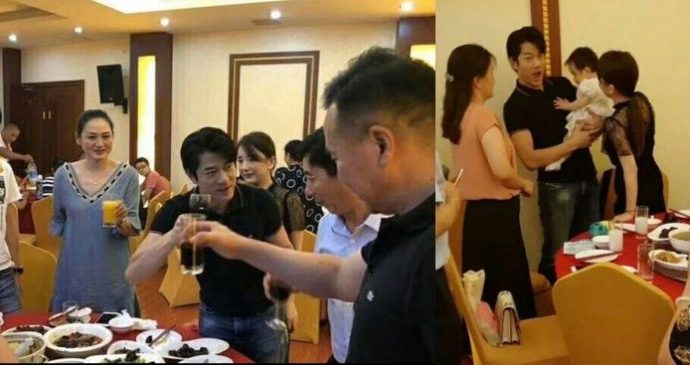 郭富城抱女曝光　回娇妻老家请客